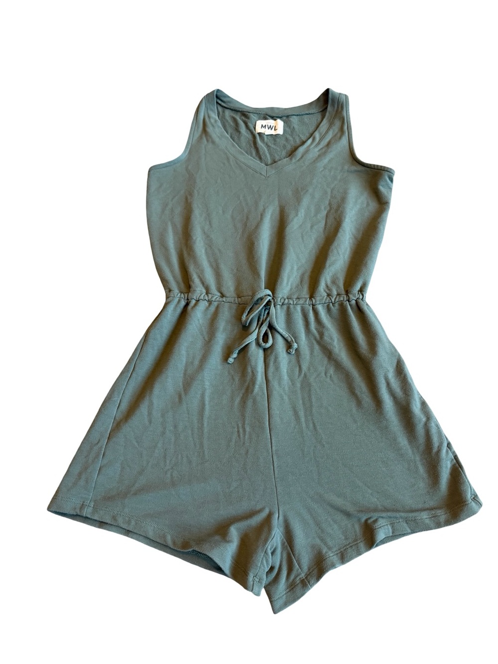 Madewell MWL Breeze Stretchy Romper Shorts Sleeveless Drawstring Waist Size XS